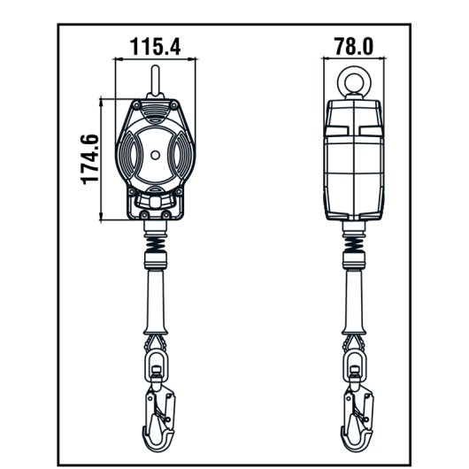 Kratos Safety Helixon S C Ble Antichute Rappel Automatique M