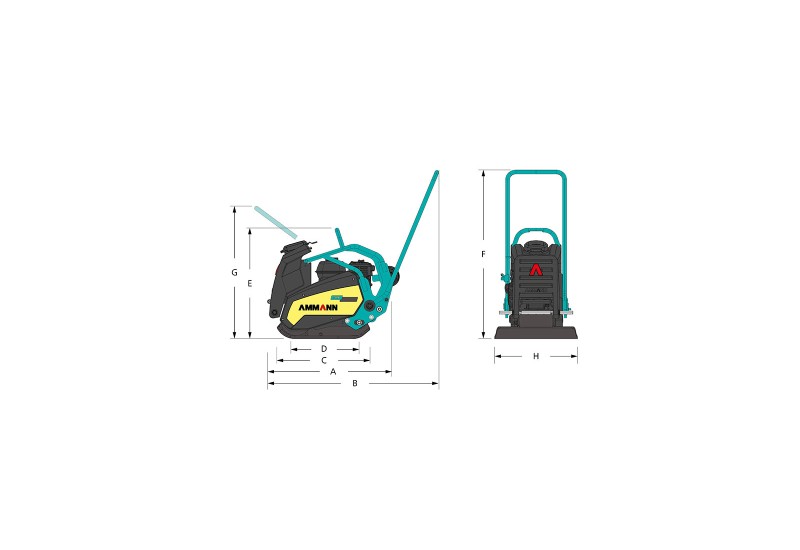 AMMANN Plaque Vibrante APF 15 40 Moteur Vanguard 160 3 7 KW 5 CV