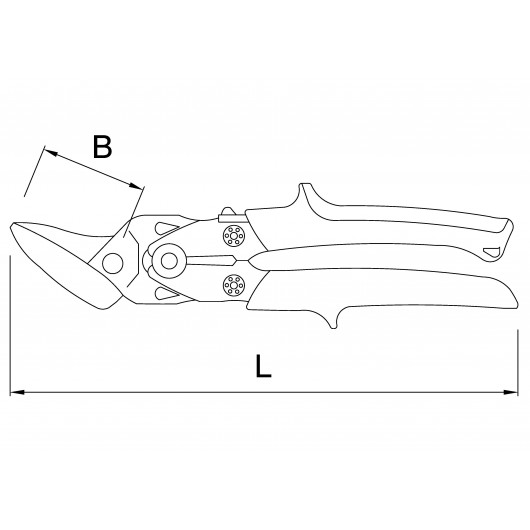 CISAILLE DEMULTIPLICATION A DROITE 260MM - GAMME PINCES, CISAILLES - OUTIL PROFESSIONNEL - MOB CISAILLE DEMULTIPLICATION A DROITE 260MM - GAMME PINCES, CISAILLES - OUTIL PROFESSIONNEL - MOB
