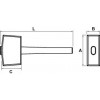 MAILLET DE MENUISIER MANCHE FRENE - GAMME MARTEAUX ET OUTILS FORGES - OUTIL PROFESSIONNEL - MOB