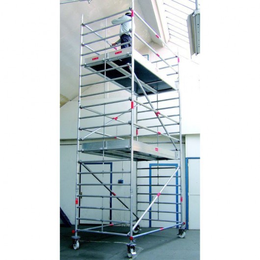 ECHAFAUDAGE ROULANT ALUXIS JUNIOR 140 - ALUMINIUM - USAGE PROFESSIONNEL - ALTRAD ECHAFAUDAGE ROULANT ALUXIS JUNIOR 140 - ALUMINIUM - USAGE PROFESSIONNEL - ALTRAD