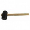 MAILLET CAOUTCHOUC FORME CARRELEUR NOIR - GAMME MARTEAUX ET OUTILS FORGES - MOB