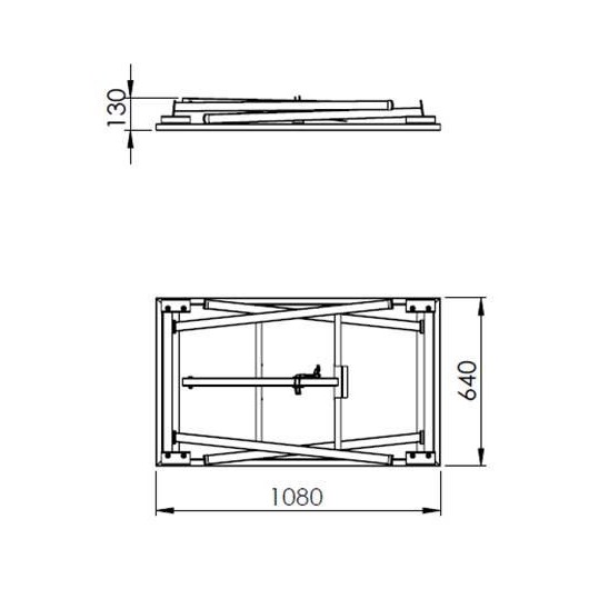 MOB Table de Monteur 9610100001 : Établi Pliant Acier & Hêtre Haute Stabilité