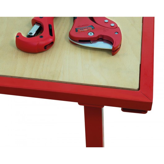 MOB Table de Monteur 9610100001 : Établi Pliant Acier & Hêtre Haute Stabilité