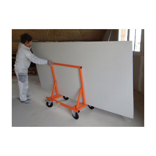 Mondelin Chariot Porte-Plaques : 4 Roues 450kg Pliable & Ergonomique