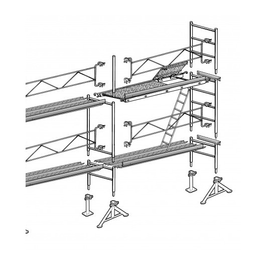 LOT ECHAFAUDAGE DE MACON VITO49 - 228 M² - GARDE-CORPS: FIXES - ALTRAD