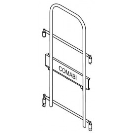 Garde-corps FUSIO080 - monobloc sécurité avec plinthe - pour échafaudage R200/M368 - TUBESCA COMABI