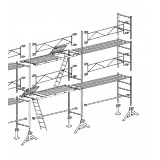 LOT ECHAFAUDAGE DE MACON VITO49 - 352 M² - GARDE-CORPS: FIXES - ALTRAD