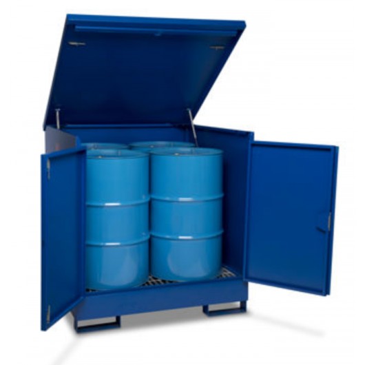 ARMOIRE  DE STOCKAGE DRUMBANK 4 FÛTS - DB4 - STOCKAGE DE PRODUITS DANGEREUX - ARMORGARD