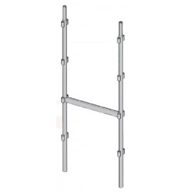 Échelle H de 2m en acier galvanisé pour échafaudage façadier Altrad AERIS 45 - Réf Q129G