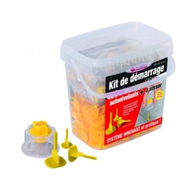 KIT 400 CROISILLONS LINEAIRES 2MM + 50 TETES CLAIRES GAMME OUTILS DE Carreleurs - TALIAPLAST