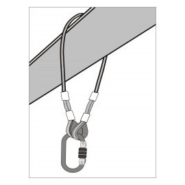 ELINGUE D'ANCRAGE EN CABLE INOX 2 M - GAMME ANCRAGES - KRATOS SAFETY 