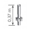 MONTANT DE DEPART - 0.37M - POUR ECHAFAUDAGE MULTI 4X - ACIER - DUARIB MONTANT DE DEPART - 0.37M - POUR ECHAFAUDAGE MULTI 4X - ACIER - DUARIB