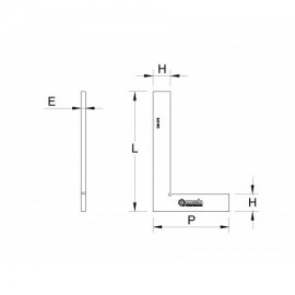 EQUERRE CLASSE I - 150MM - GAMME METROLOGIE, MESURE, TRAÇAGE - MOB