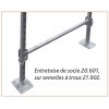 ENTRETOISE DE SOCLE - POUR ECHAFAUDAGES F3000, F3000 ALU ET MULTI 4X - DUARIB