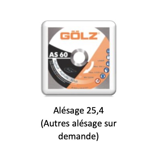 GÖLZ - Disque diamant AS60, coupe à eau - pour scie de sol - ø 450 mm / alésage 25.40 / 20 mm
