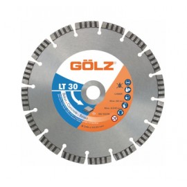 DISQUE DIAMANT LT30, COUPE A SEC OU A EAU POUR MEULEUSE OU RAINUREUSE - Ø 150 MM / ALESAGE 22.23 MM - BETON - GOLZ