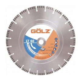 DISQUE DIAMANT, COUPE A SEC ET A EAU - LT40 - BETON - GOLZ