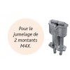 ETRIER DOUBLE A CLAVETTES - POUR ECHAFAUDAGE MULTI 4X - ACCESSOIRES DE LIAISON - DUARIB
