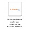 DISQUE DIAMANT LBA60, COUPE A SEC ET A EAU - POUR SCIE A SOL OU DECOUPEUSE - Ø 450 MM / ALESAGE 25.40 MM - GOLZ