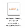 DISQUE DIAMANT LBA66, COUPE A SEC OU A EAU - POUR DECOUPEUSE OU SCIE DE SOL - Ø 400 MM / ALESAGE 25.40 MM - GOLZ