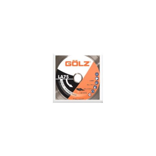 DISQUE DIAMANT LA75, COUPE A SEC OU A EAU - POUR DECOUPEUSE - Ø 400 MM / ALESAGE 20 MM - GOLZ DISQUE DIAMANT LA75, COUPE A SEC OU A EAU - POUR DECOUPEUSE - Ø 400 MM / ALESAGE 20 MM - GOLZ