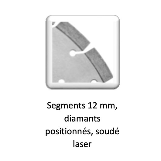 GÖLZ - Disque diamant GX-UL12, coupe à sec ou à eau - pour découpeuse - ø 350 mm / alésage 20 mm