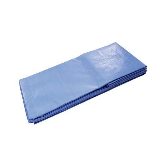 BACHES BLEUE A OEILLETS L 6M L 4M - 220G/M2 EN POLYETHYLENE PEHD  - DIMOS