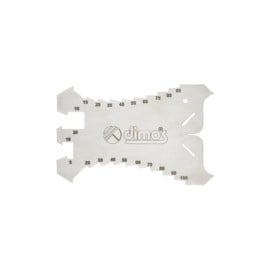 Tracette à zinc inox DIMOS 155581 graduée 5 à 100mm pour traçage et pliage du métal