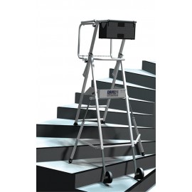 DUARIB - Plate-forme pour escaliers DAHU 4/6 - Hauteur de travail jusqu'à 2,85m - Réglable et Pliable