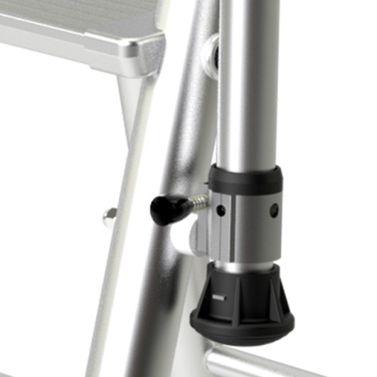 MARCHEPIED HAUTE SECURITE MAGNUM 3 - 5 MARCHES - HAUTEUR D'ACCES MAXIMUM: 3.20M - ALUMINIUM - TUBESCA COMABI - REF: 02376505