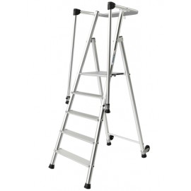 MARCHEPIED HAUTE SECURITE MAGNUM 3 - 7 MARCHES - HAUTEUR D'ACCES MAXIMUM: 3.66M - ALUMINIUM - TUBESCA COMABI - REF: 02376507