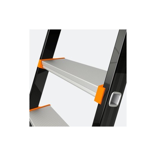 Marches serties antidérapantes de largeur 110 mm en aluminium extrudé - TUBESCA COMABI