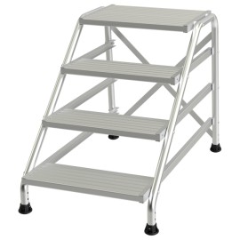 TUBESCA-COMABI - Marchepied MODUL - 4 marches - hauteur d'accès maximum : 2.80m - aluminium