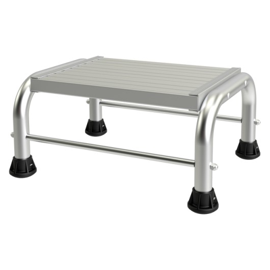 MARCHEPIED MODUL - 1 MARCHE - HAUTEUR D'ACCES MAXIMUM : 2.20M - ALUMINIUM - TUBESCA COMABI