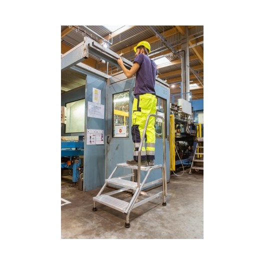 TUBESCA-COMABI - Marchepied MODUL - 2 marches - Idéal pour l'industrie - aluminium