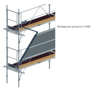 DUARIB - Échelle d'accès - pour échafaudages F3000, F3000 ALU et MULTI 4X -  aluminium