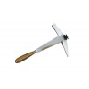 MARTEAU DE COUVREUR A DROITE, FORGÉ, MANCHE CUIR, PANNE LARGE - GAMME MARTELLERIE - OUTILLAGE A MAIN - JOUANEL - Réf: MACDF