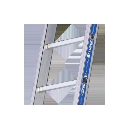 TUBESCA-COMABI - Échelle universelle - PLATINIUM 500 COULISSE Á CORDE 2 PLANS - 2x20 marches - hauteur d'accès maximum 9.88 m