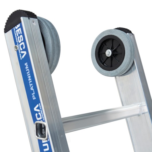 TUBESCA-COMABI - Échelle universelle - PLATINIUM 500 COULISSE Á CORDE 2 PLANS - 2x20 marches - hauteur d'accès maximum 9.88 m