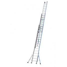 Échelle coulissante 3 plans Tubesca‑Comabi Platinium 500 3x11 à corde – accès 7,9 m