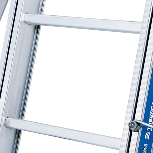 TUBESCA-COMABI - Échelle universelle - PLATINIUM 300 COULISSE Á CORDE 2 PLANS - 2x16 marches - hauteur d'accès maximum 8.92 m