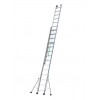 ECHELLE UNIVERSELLE - PLATINIUM 300 COULISSE À CORDE 2 PLANS - 2X20 MARCHES - HAUTEUR D'ACCES MAXIMUM 10.88 M - TUBESCA COMABI