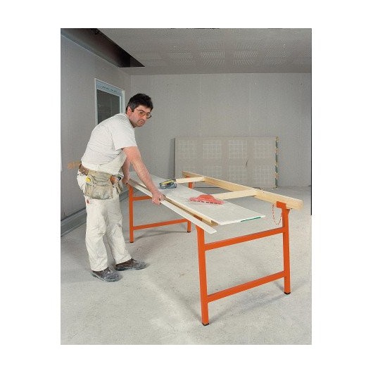 Mondelin Établi de Plaquiste : Table de Découpe Extensible & Ergonomique