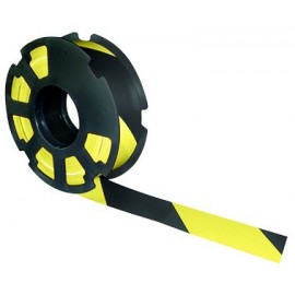 RUBAN "RUBAPLAST" NOIR JAUNE 500MX50MM - TALIAPLAST