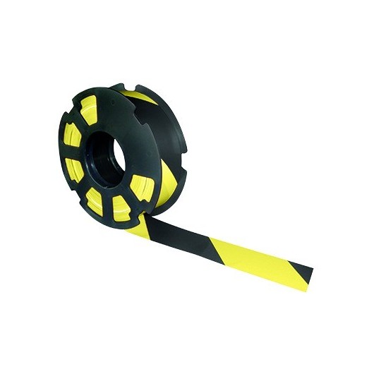 RUBAN "RUBAPLAST" NOIR JAUNE 500MX50MM - TALIAPLAST