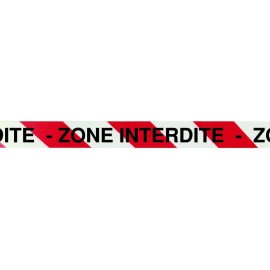 RUBAN "ZONE INTERDITE" 500MX75MM - TALIAPLAST