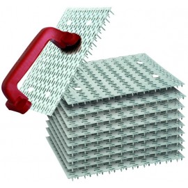 Kit grattons Taliaplast 480 pointes avec poignée et 10 grilles pour finition enduit façade