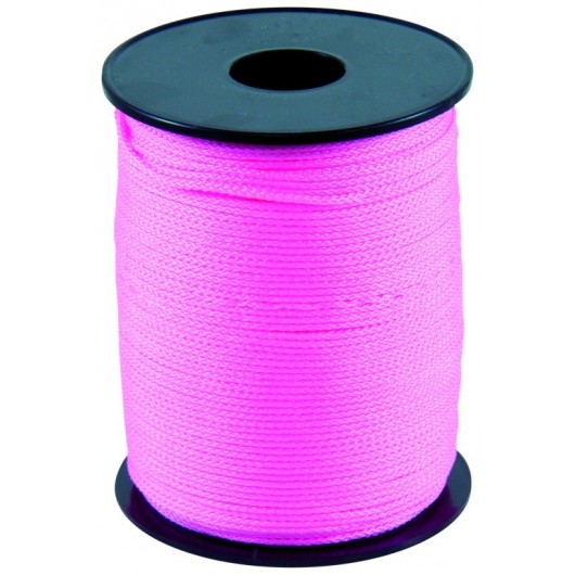 CORDEAU POLYPRO TRESSE FLUO ROSE 200M FIL 1