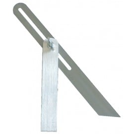 Fausse équerre à coulisse Taliaplast 25cm avec talon en aluminium pour report d'angle précis